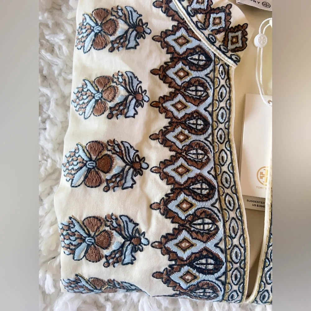 NWT Tory Burch Embroidered Cotton Tunic Size M
